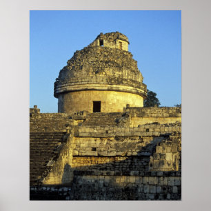 Mexiko, Yucatan. Caracol: astronomisch Poster