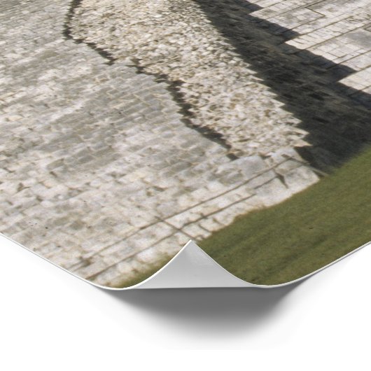 Mexiko, Yucatan, Chichen Itza, El Castillo Poster (Ecke)