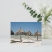 Mexiko, Yucatan-Halbinsel, Progreso. Strohdach Postkarte (Stehend Vorderseite)