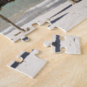 Mexiko, Yucatan-Halbinsel, Progreso. Strohdach Puzzle (Seite)