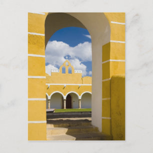 Mexiko, Yucatan, Izamal. Das Franziskanerkloster 2 Postkarte