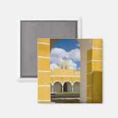 Mexiko, Yucatan, Izamal. Franziskanerkloster 2 Magnet (Vorderseite/Rückseite)