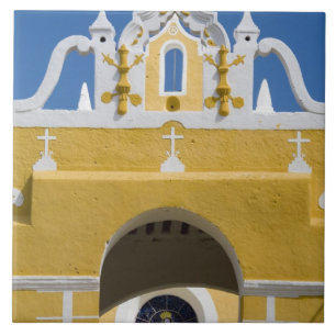 Mexiko, Yucatan, Izamal. Franziskanerkloster Fliese