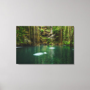 Mexiko, Yucatan, landschaftlicher See Leinwanddruck