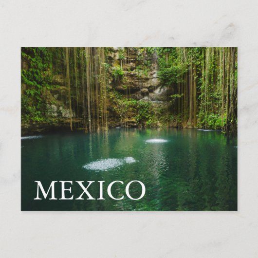 Mexiko, Yucatan, Landschaftlicher See Postkarte (Vorderseite)