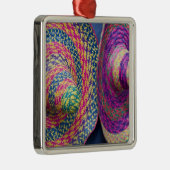 Mexiko, Yucatan, Merida, traditionelles Gewebe Silbernes Ornament (Rechts)