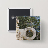 Mexiko, Yucatan, Uxmal. Uxmal, eine große Button (Vorne & Hinten)