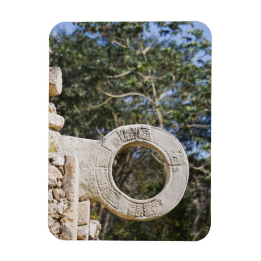 Mexiko, Yucatan, Uxmal. Uxmal, eine große Magnet (Vertikal)
