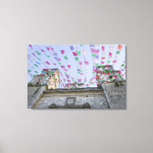 Mexiko, Yucatan, Valladolid, La Parraquia de San Leinwanddruck