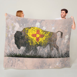Mexikos Buffalo Spirit Fleece Blanket