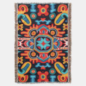 Mexikos Kunst des Huichol Decke (Vorderseite Vertikal)