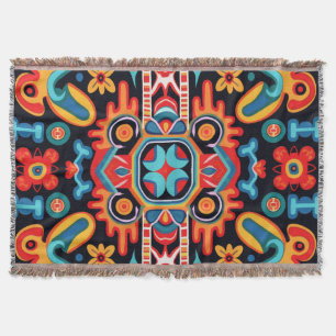Mexikos Kunst des Huichol Decke