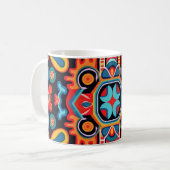 Mexikos Kunst des Huichol Kaffeetasse (Vorderseite Links)