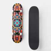 Mexikos Kunst des Huichol Skateboard (Vorderseite)