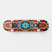 Mexikos Kunst des Huichol Skateboard (Horizontal)