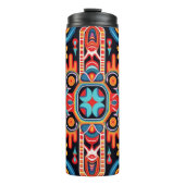 Mexikos Kunst des Huichol Thermosbecher (Vorderseite)