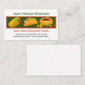 Mexikos Restaurant Custom Business Card Visitenkarte (Vorne/Hinten)