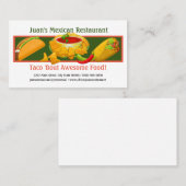 Mexikos Restaurant Custom Business Card Visitenkarte (Vorne/Hinten)