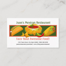 Mexikos Restaurant Custom Business Card Visitenkarte