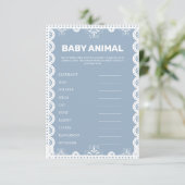 Mexikos Thema Baby Name Baby Dusche Karte (Stehend Vorderseite)