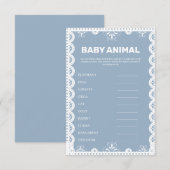 Mexikos Thema Baby Name Baby Dusche Karte (Vorne/Hinten)