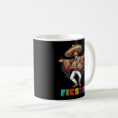 Mexikos Typ beim Tanzen Fiesta Cinco de Mayo Kaffeetasse (VorderseiteRechts)