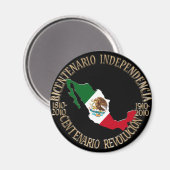 Mexikos zweihundertjährige und hundertjährige Feie Magnet (Vorderseite/Rückseite)