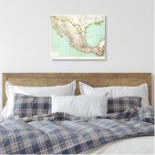 Mexique - Karte Mexikos Leinwanddruck (Insitu (Schlafzimmer))