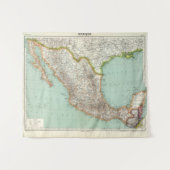 Mexique - Karte von Mexiko Wandteppich (Vorderseite (Horizontal))