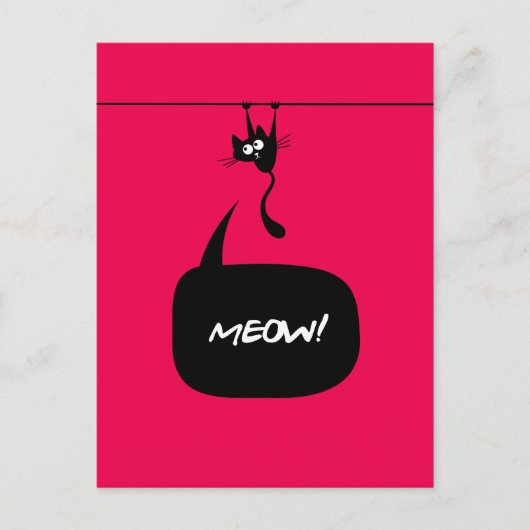 mey kitty pink 2 Postkarte (Vorderseite)