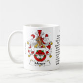 Meyer-Familienwappen-Tasse Kaffeetasse (Links)