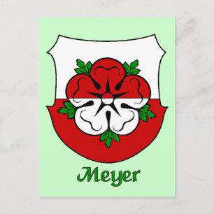 Meyer Family Shield Postkarte
