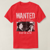 Meyer Lansky Mugshot Gewollt Tote oder Lebendige T-Shirt (Design vorne)