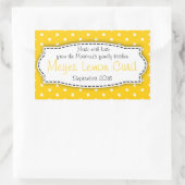 Meyer Lemon Curd gelbe Aufkleber (Tasche)