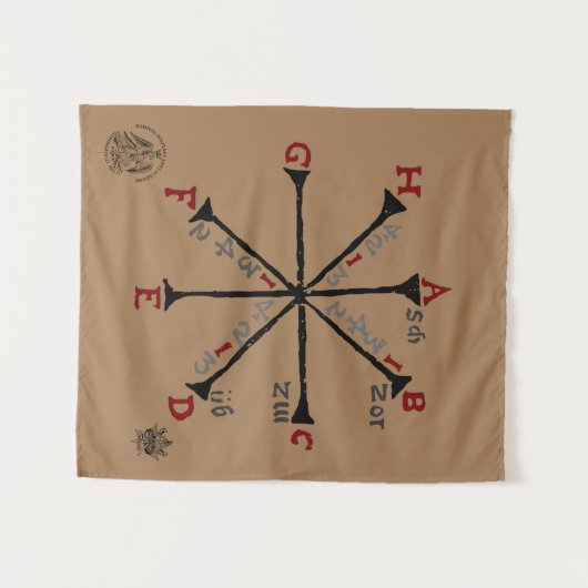 Méyer Square Tapestation Wandteppich (Vorderseite (Horizontal))