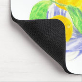 Meyer-Zitronen auf Küchentüchern Mousepad (Ecke)