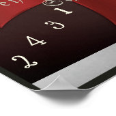 Meyer's Cutting Square - Templar Cross Poster (Ecke)