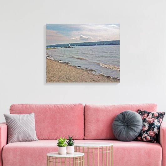 MEYERS LAKE, LANSING NEW YORK Leinwand (Insitu (Wohnzimmer))