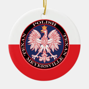 Meyersville Polish Texan Keramik Ornament