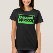 Mezcal Minimalistisch grün und schwarz T-Shirt (Vorderseite)