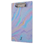 Mezmerisierung des irideszierenden Steins Klemmbrett (Links)