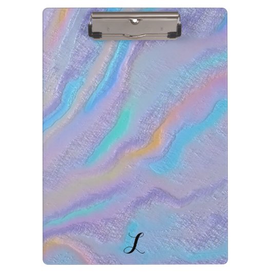 Mezmerisierung des irideszierenden Steins Klemmbrett (Vorderseite)