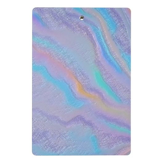 Mezmerisierung des irideszierenden Steins Mini Klemmbrett (Rückseite)