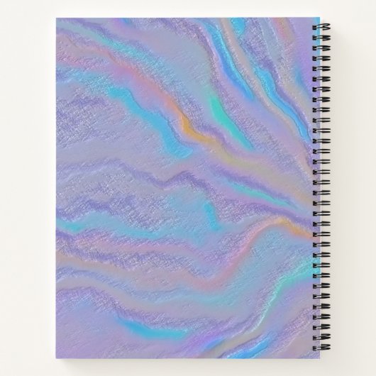 Mezmerisierung des irideszierenden Steins Notizblock (Rückseite)