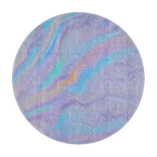 Mezmerisierung des irideszierenden Steins Schneidebrett