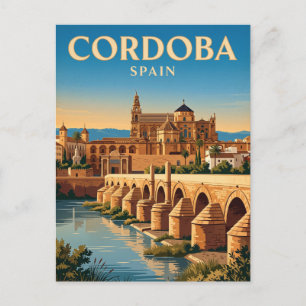 Mezquita und römische Brücke, Córdoba Spanien Postkarte