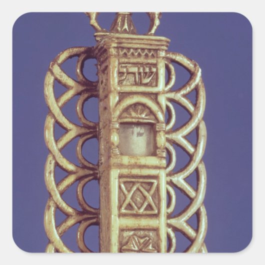Mezuzah Case Quadratischer Aufkleber (Vorderseite)