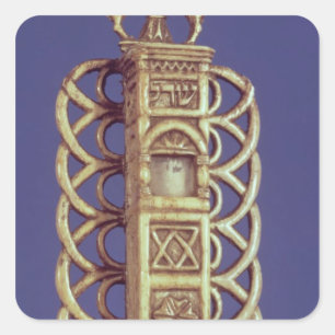 Mezuzah Fall Quadratischer Aufkleber