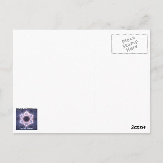 Mezuzah Postkarte (Rückseite)