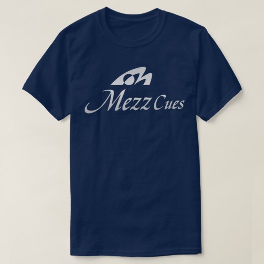 MEZZ CUES GRAU AND WHITE T-Shirt (Design vorne)